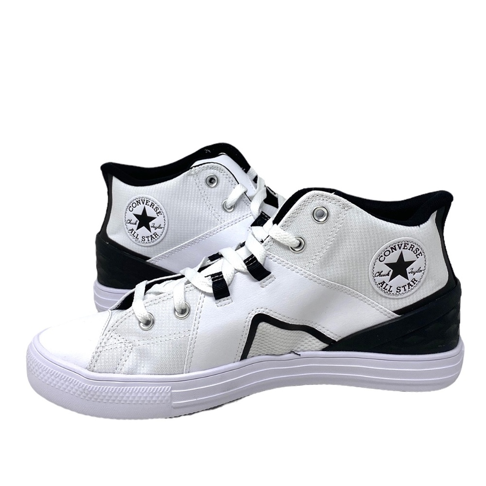 Converse CTAS Flux All Star Ultra Mid White Women’s Mesh Leather SneakersA01168C - Picture 3 of 11